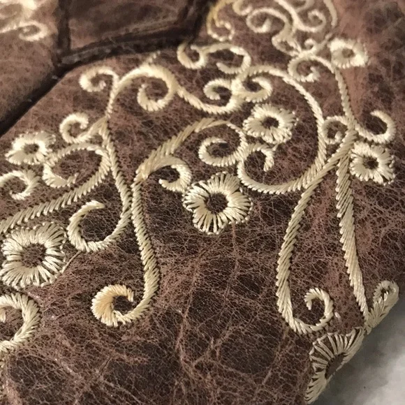 Corral Boots Girls Size 2.5 Teen Brown Leather Embroidered Western Boho Cowgirl - Picture 11 of 12